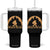 Knitting Bigfoot In The Wild Funny Gift Tumbler With Handle TS12 One Size: 40 oz Black Print Your Wear
