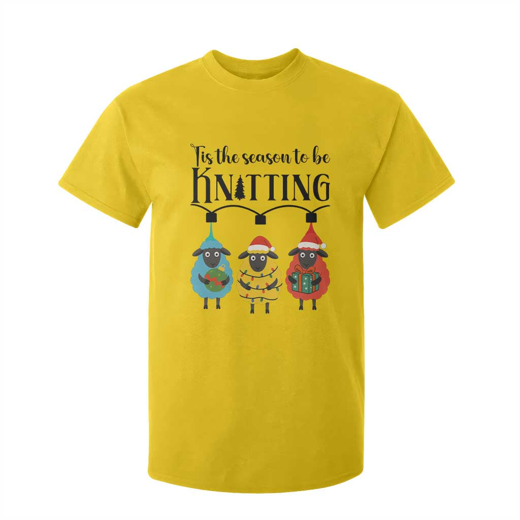 Tis The Season To Be Knitting T Shirt For Kid Christmas Gift TS12 Daisy Print Your Wear