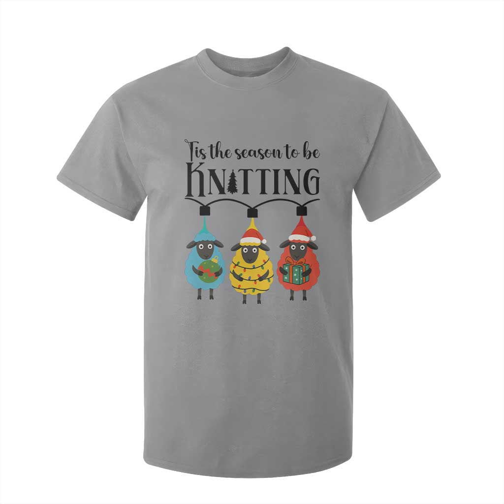 Tis The Season To Be Knitting T Shirt For Kid Christmas Gift TS12 Sport Gray Print Your Wear