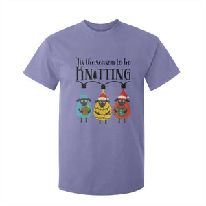Tis The Season To Be Knitting T Shirt For Kid Christmas Gift TS12 Violet Print Your Wear