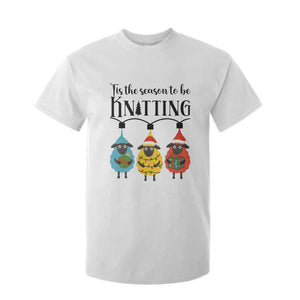 Tis The Season To Be Knitting T Shirt For Kid Christmas Gift TS12 White Print Your Wear