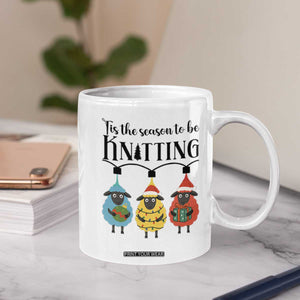Tis The Season To Be Knitting Coffee Mug Christmas Gift TS12 Print Your Wear