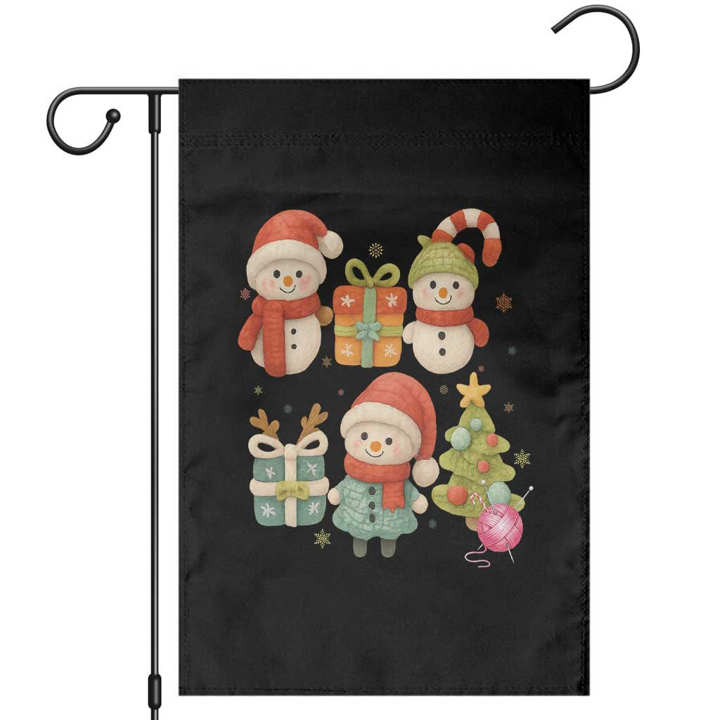 Crochet Christmas Garden Flag Funny Xmas Gift For Crocheter TS12 Black Print Your Wear