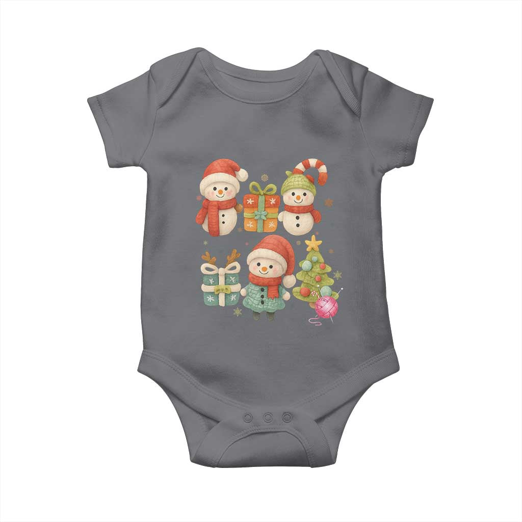Crochet Christmas Baby Onesie Funny Xmas Gift For Crocheter TS12 Charcoal Print Your Wear