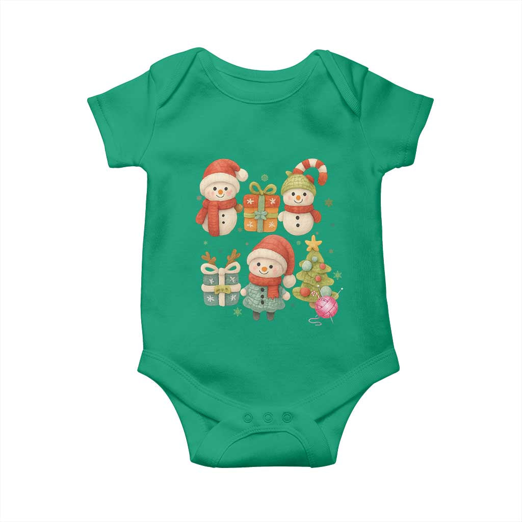 Crochet Christmas Baby Onesie Funny Xmas Gift For Crocheter TS12 Irish Green Print Your Wear