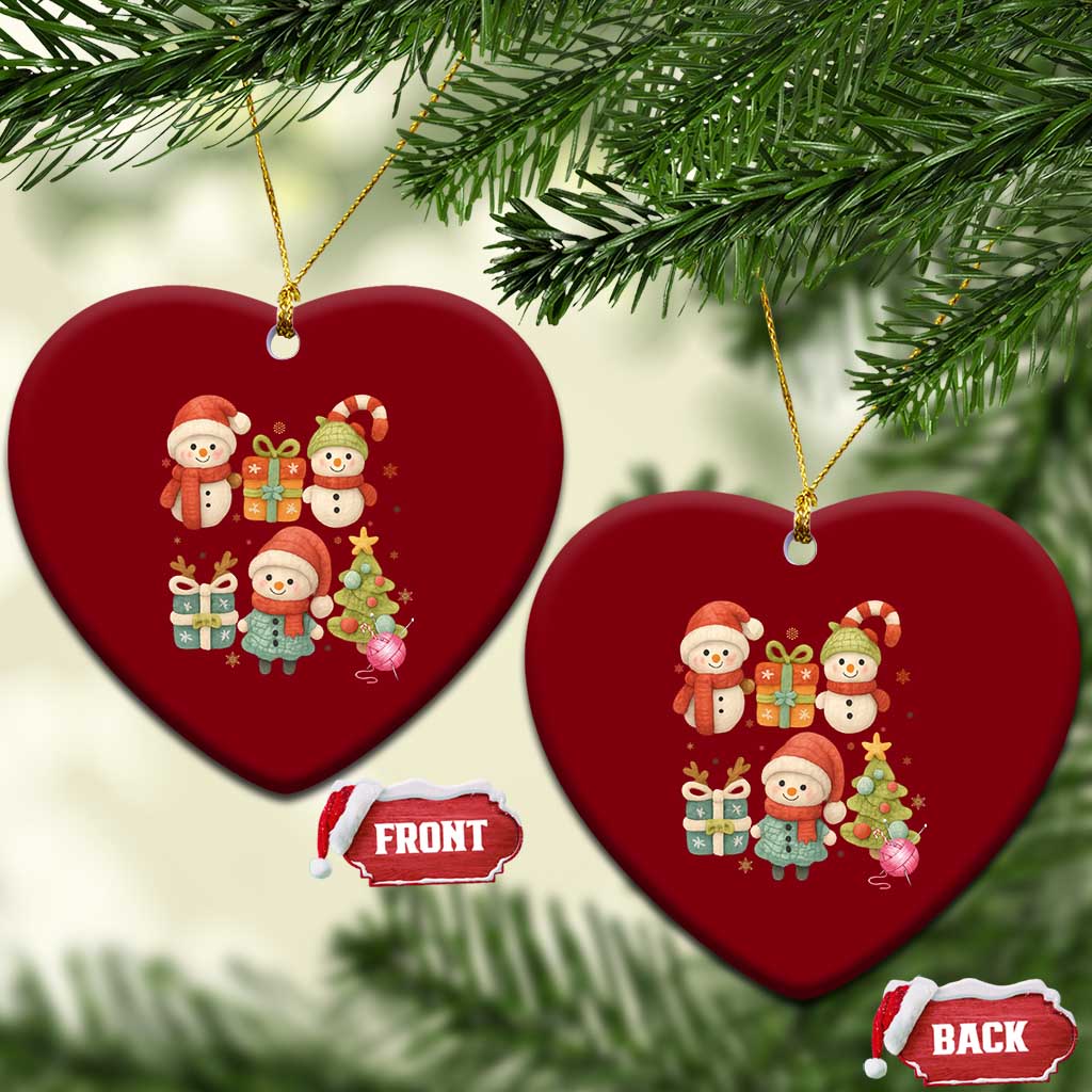 Crochet Xmas Ceramic Ornament Funny Xmas Gift For Crocheter TS12 Print Your Wear