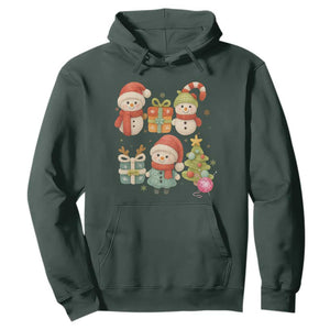 Crochet Christmas Hoodie Funny Xmas Gift For Crocheter TS12 Dark Forest Green Print Your Wear