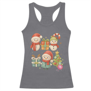 Crochet Christmas Racerback Tank Top Funny Xmas Gift For Crocheter TS12 Charcoal Print Your Wear