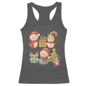 Crochet Christmas Racerback Tank Top Funny Xmas Gift For Crocheter TS12 Dark Heather Print Your Wear