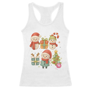 Crochet Christmas Racerback Tank Top Funny Xmas Gift For Crocheter TS12 White Print Your Wear