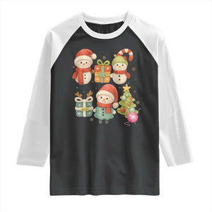 Crochet Christmas Raglan Shirt Funny Xmas Gift For Crocheter TS12 Black White Print Your Wear