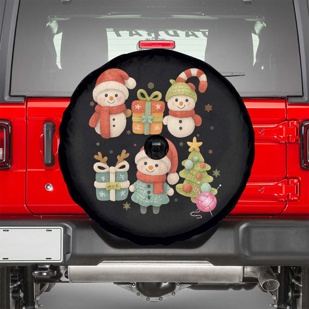 Crochet Christmas Spare Tire Cover Funny Xmas Gift For Crocheter TS12 Black Print Your Wear