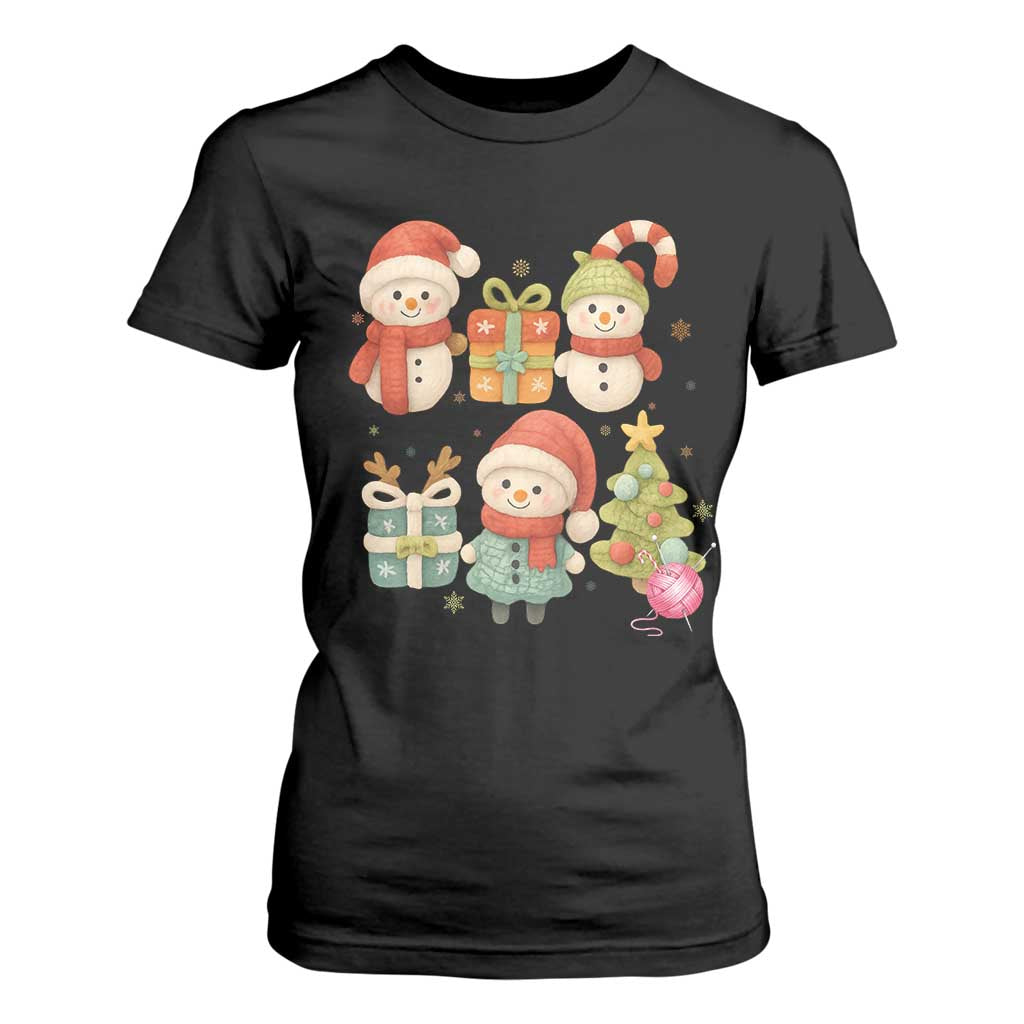 Crochet Christmas T Shirt For Women Funny Xmas Gift For Crocheter TS12 Black Print Your Wear