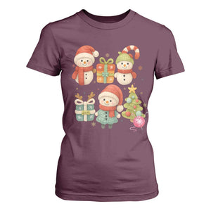 Crochet Christmas T Shirt For Women Funny Xmas Gift For Crocheter TS12 Maroon Print Your Wear