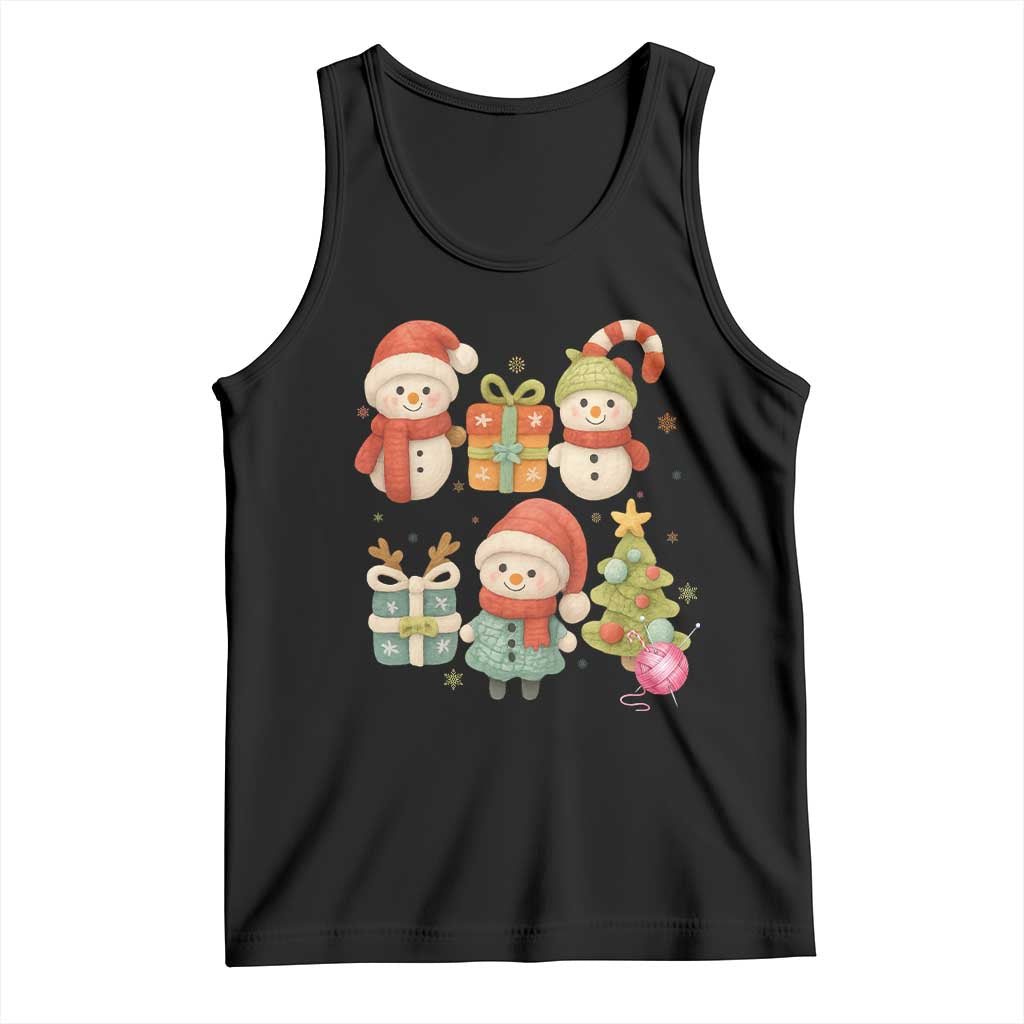Crochet Christmas Tank Top Funny Xmas Gift For Crocheter TS12 Black Print Your Wear