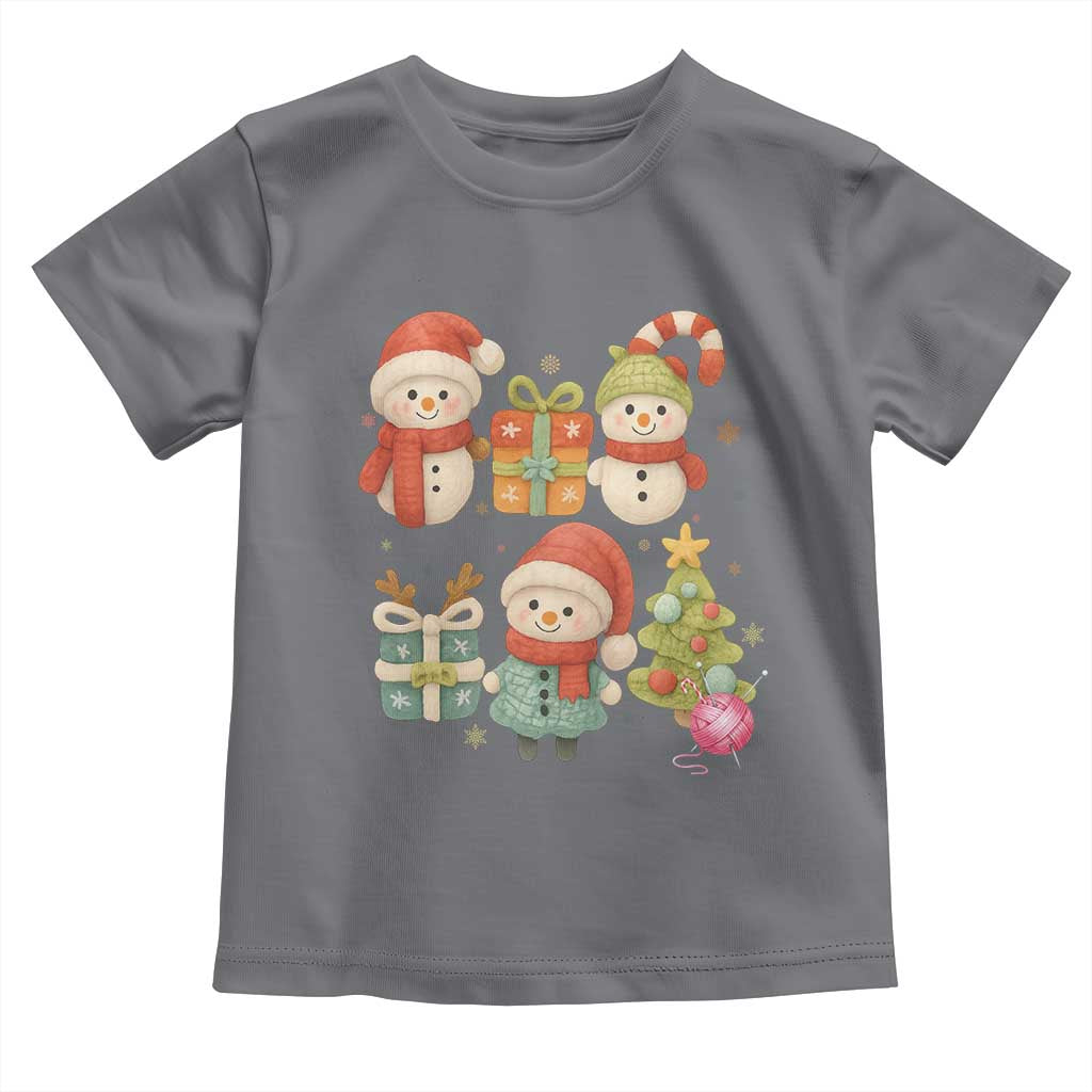 Crochet Christmas Toddler T Shirt Funny Xmas Gift For Crocheter TS12 Charcoal Print Your Wear