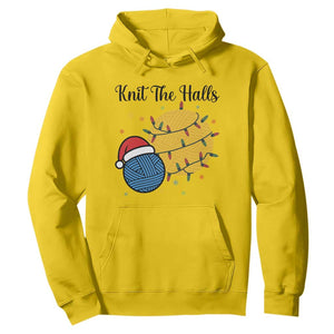 Knit The Halls Hoodie Funny Knitters Christmas Gift TS12 Daisy Print Your Wear