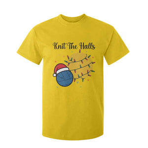 Knit The Halls T Shirt For Kid Funny Knitters Christmas Gift TS12 Daisy Print Your Wear