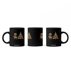 Christmas Dinosaur Knitting Coffee Mug Funny Yarn Tree Gift TS12 Print Your Wear