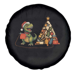Christmas Dinosaur Knitting Spare Tire Cover Funny Yarn Tree Gift TS12 Print Your Wear