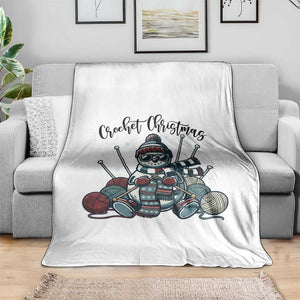 Crochet Christmas Throw Blanket Funny Snowman Crocheting Gift TS12 Print Your Wear