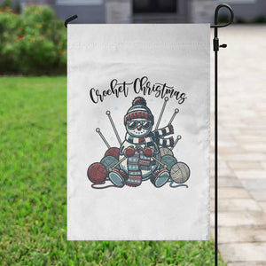Crochet Christmas Garden Flag Funny Snowman Crocheting Gift TS12 Print Your Wear