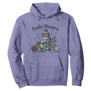 Crochet Christmas Hoodie Funny Snowman Crocheting Gift TS12 Violet Print Your Wear