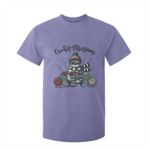 Crochet Christmas T Shirt For Kid Funny Snowman Crocheting Gift TS12 Violet Print Your Wear