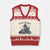 Crochet Xmas V-Neck Knit Sweater Vest Funny Snowman Crocheting Gift TS12 Beige Red Print Your Wear