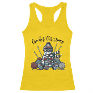Crochet Christmas Racerback Tank Top Funny Snowman Crocheting Gift TS12 Daisy Print Your Wear