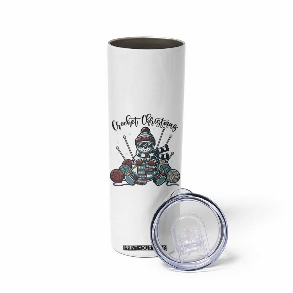 Crochet Christmas Skinny Tumbler Funny Snowman Crocheting Gift TS12 Print Your Wear
