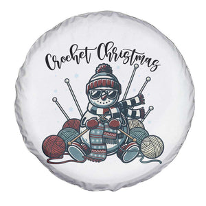 Crochet Christmas Spare Tire Cover Funny Snowman Crocheting Gift TS12 Print Your Wear