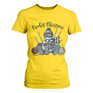 Crochet Christmas T Shirt For Women Funny Snowman Crocheting Gift TS12 Daisy Print Your Wear