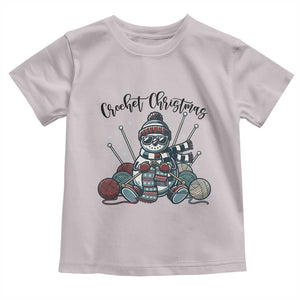 Crochet Christmas Toddler T Shirt Funny Snowman Crocheting Gift TS12 Ice Gray Print Your Wear