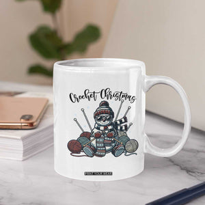 Crochet Christmas Coffee Mug Funny Snowman Crocheting Gift TS12 Print Your Wear