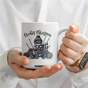 Crochet Christmas Coffee Mug Funny Snowman Crocheting Gift TS12 Print Your Wear