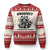 Crocheting Is Cheaper Than Therapy Ugly Christmas Sweater Raccoon Yarn Lover TS12 Beige Red Print Your Wear