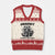 Crocheting Is Cheaper Than Therapy V-Neck Knit Sweater Vest Raccoon Yarn Lover TS12 Beige Red Print Your Wear
