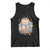 Cute Hedgehog Knitting Tank Top Gift For Crocheter TS12 Black Print Your Wear