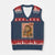 Cute Hedgehog Knitting V-Neck Knit Sweater Vest Xmas Holiday Gift TS12 Navy Red Print Your Wear