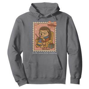 Cute Hedgehog Knitting Hoodie Christmas Holiday Gift TS12 Charcoal Print Your Wear