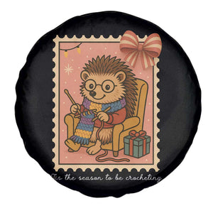 Cute Hedgehog Knitting Spare Tire Cover Christmas Holiday Gift TS12 Print Your Wear
