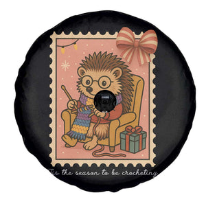 Cute Hedgehog Knitting Spare Tire Cover Christmas Holiday Gift TS12 Print Your Wear