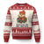 Cute Hamster Knitting Ugly Christmas Sweater You Better Get Your Knit Together TS12 Beige Red Print Your Wear