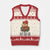 Cute Hamster Knitting V-Neck Knit Sweater Vest You Better Get Your Knit Together TS12 Beige Red Print Your Wear