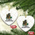 Raven F Caw F I Am Knitting Ceramic Ornament Funny Knitter Gift TS12 Print Your Wear