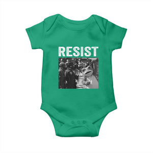 Portland Frog Protest Baby Onesie Funny Rebel Gift - Print Your Wear