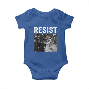 Portland Frog Protest Baby Onesie Funny Rebel Gift TS12 Royal Blue Print Your Wear