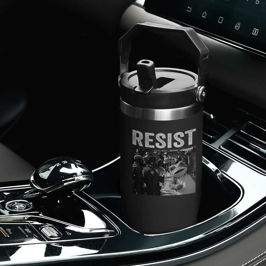 Portland Frog Protest Flip Straw Tumbler Funny Rebel Gift TS12 Print Your Wear