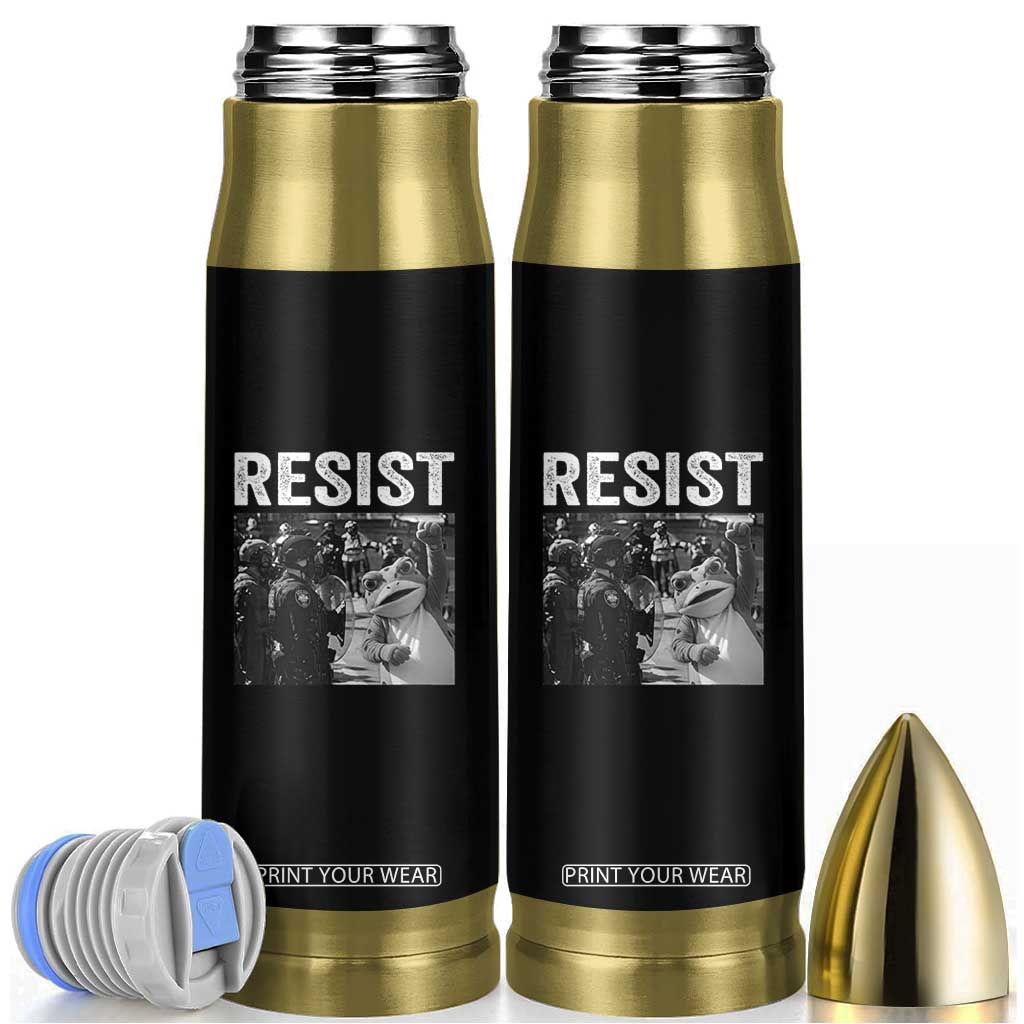 Portland Frog Protest Bullet Tumbler Funny Rebel Gift TS12 Black Print Your Wear